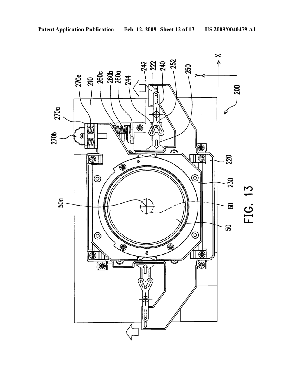 ADJUSTMENT MODULE FOR ADJUSTING A POSITION OF A LENS OF A PROJECTOR - diagram, schematic, and image 13