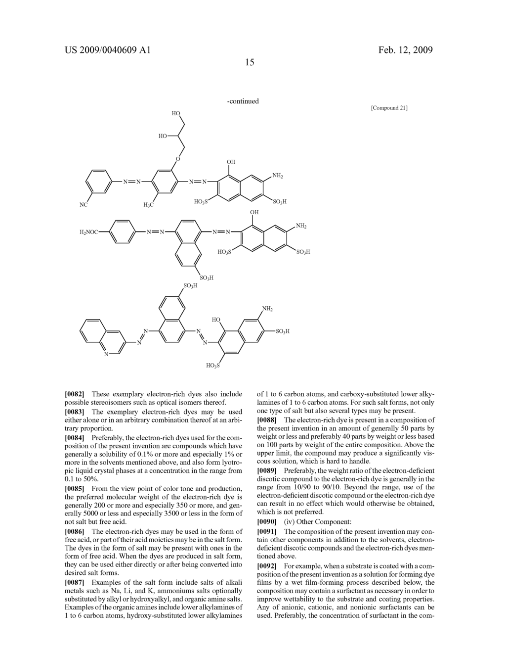 COMPOSITION FOR ANISOTROPIC DYE FILM, ANISOTROPIC DYE FILM, AND POLARIZING DEVICE - diagram, schematic, and image 16