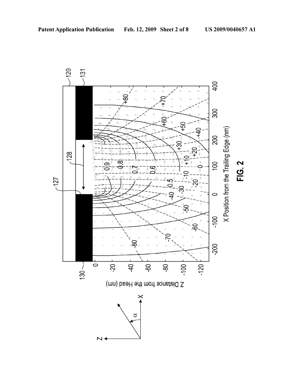 RECORDING DATA SIMULTANEOUSLY AT TWO DEPTHS OF A TILTED MAGNETIC MEDIUM - diagram, schematic, and image 03