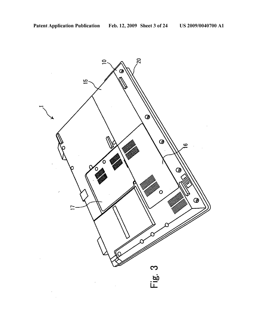 Electronic apparatus and display panel enclosure - diagram, schematic, and image 04