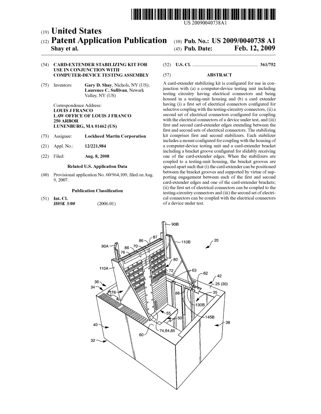 Card-extender stabilizing kit for use in conjunction with computer-device testing assembly - diagram, schematic, and image 01