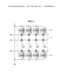 NONVOLATILE MEMORY DEVICE USING RESISTIVE ELEMENTS AND AN ASSOCIATED DRIVING METHOD diagram and image