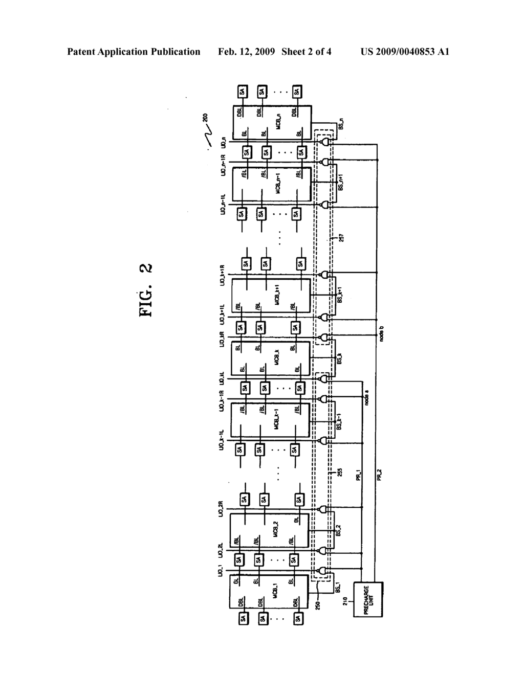 METHOD OF PRECHARGING LOCAL INPUT/OUTPUT LINE AND SEMICONDUCTOR MEMORY DEVICE USING THE METHOD - diagram, schematic, and image 03