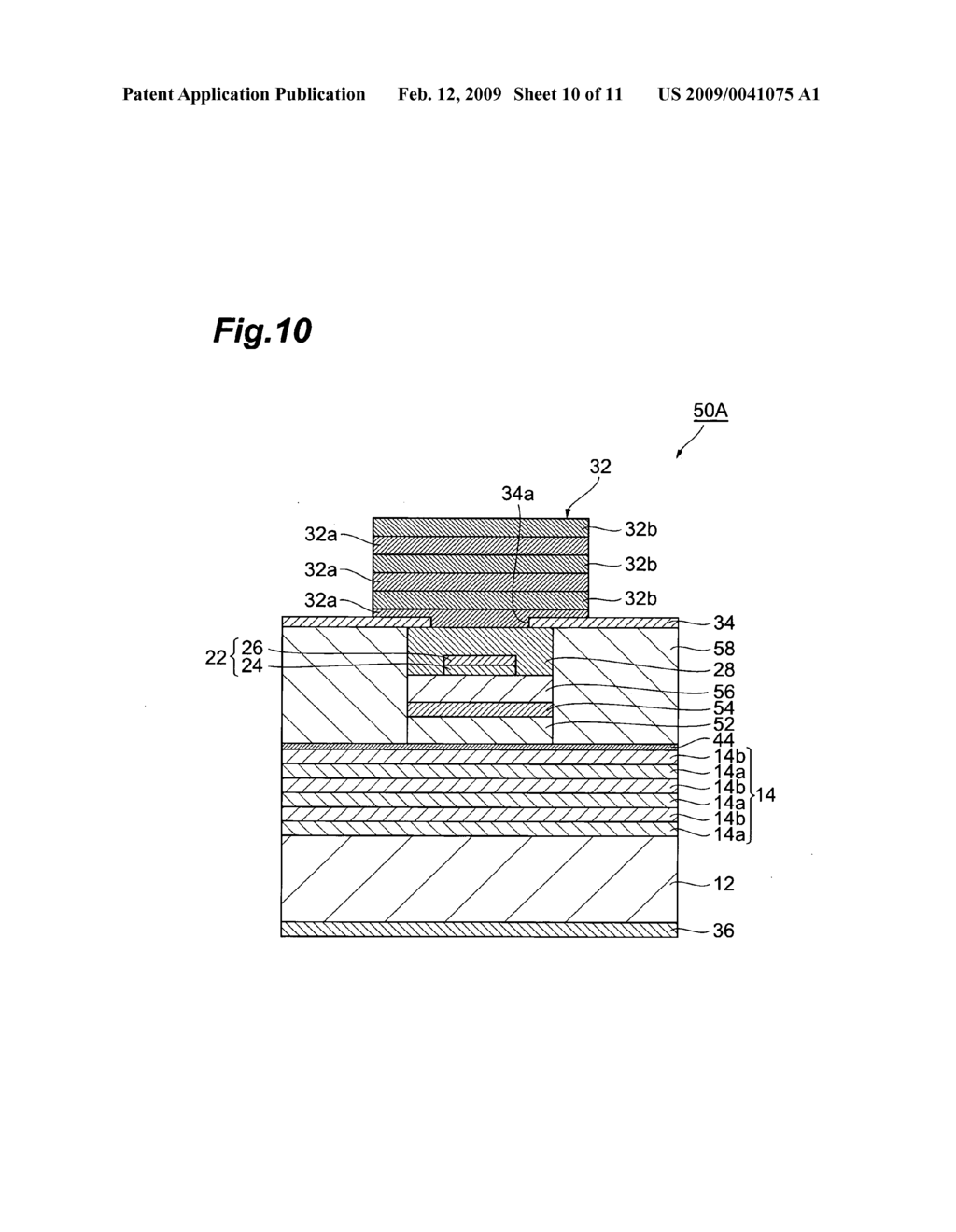 Surface-emitting type semiconductor optial device and method for manufacturing a surface-emitting type semiconductor optical device - diagram, schematic, and image 11