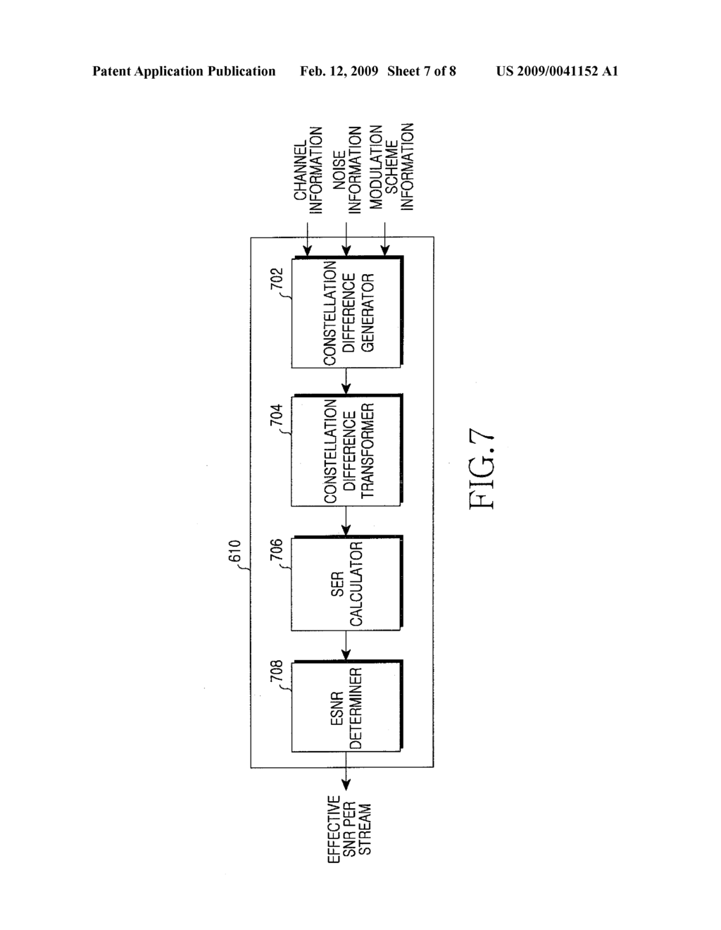 APPARATUS AND METHOD FOR GENERATING PER STREAM EFFECTIVE SIGNAL TO NOISE RATIO IN A MULTIPLE-INPUT MULTIPLE-OUTPUT WIRELESS COMMUNICATION SYSTEM - diagram, schematic, and image 08