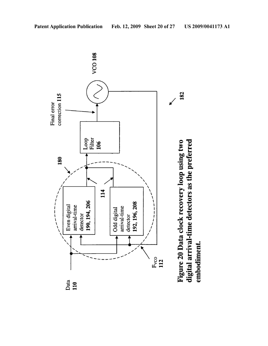 DATA CLOCK RECOVERY SYSTEM USING DIGITAL ARRIVAL-TIME DETECTOR - diagram, schematic, and image 21