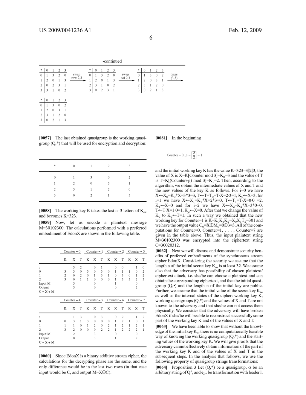 Cryptographic primitives, error coding, and pseudo-random number improvement methods using quasigroups - diagram, schematic, and image 08