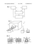 Method for recording measured data of a patient while taking account of movement operations, and an associated medical device diagram and image