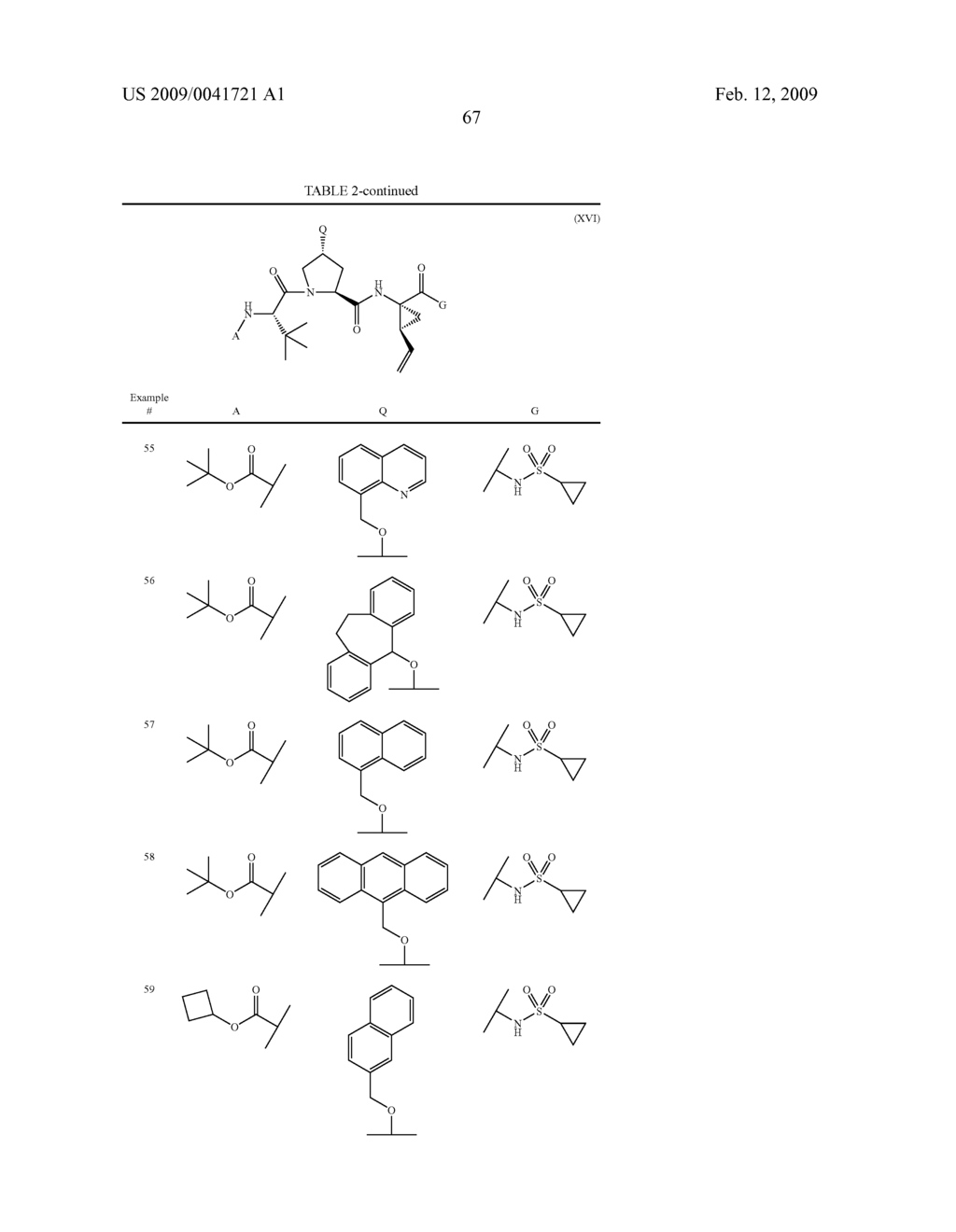 ARYLALKOXYL HEPATITIS C VIRUS PROTEASE INHIBITORS - diagram, schematic, and image 68