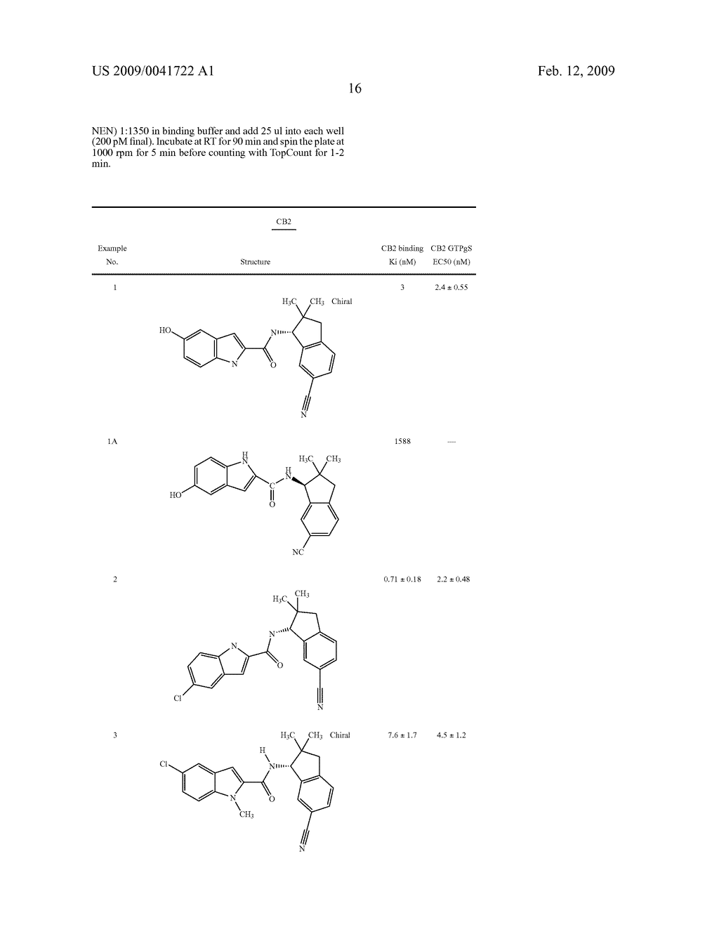 INDOLE INDANE AMIDE COMPOUNDS USEFUL AS CB2 AGONISTS AND METHOD - diagram, schematic, and image 17