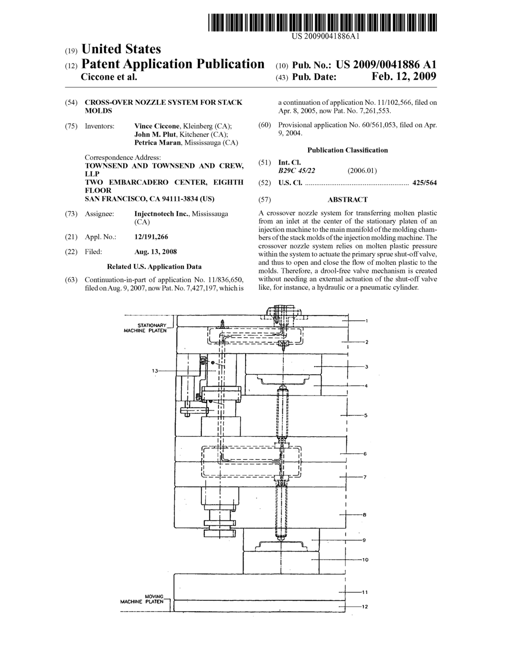 Cross-Over Nozzle System for Stack Molds - diagram, schematic, and image 01