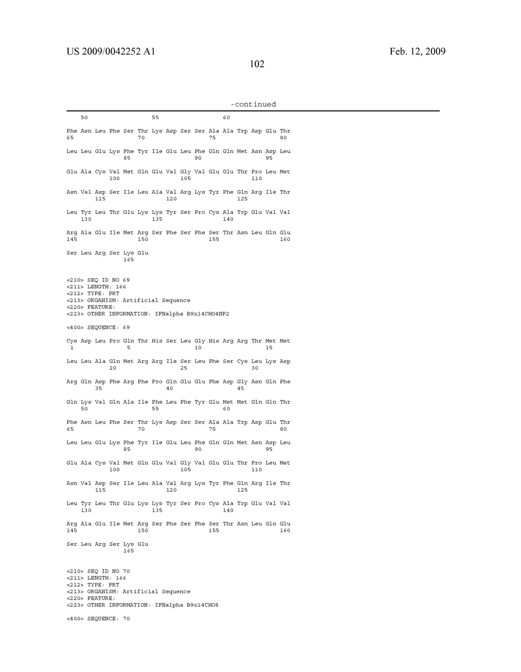 INTERFERON-ALPHA POLYPEPTIDES AND CONJUGATES - diagram, schematic, and image 110