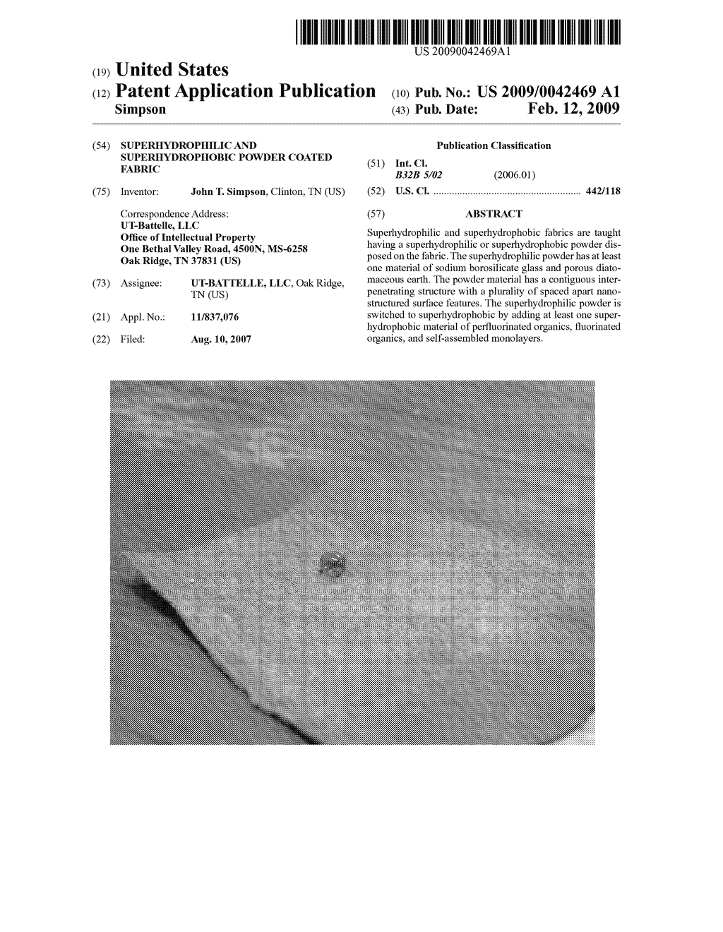 Superhydrophilic and Superhydrophobic Powder Coated Fabric - diagram, schematic, and image 01