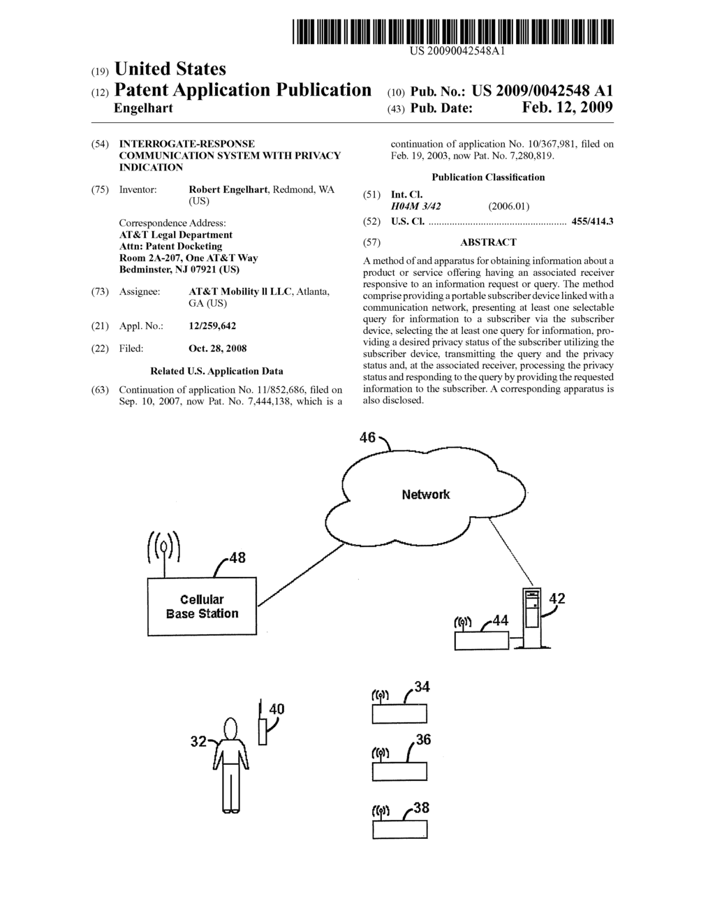 INTERROGATE-RESPONSE COMMUNICATION SYSTEM WITH PRIVACY INDICATION - diagram, schematic, and image 01