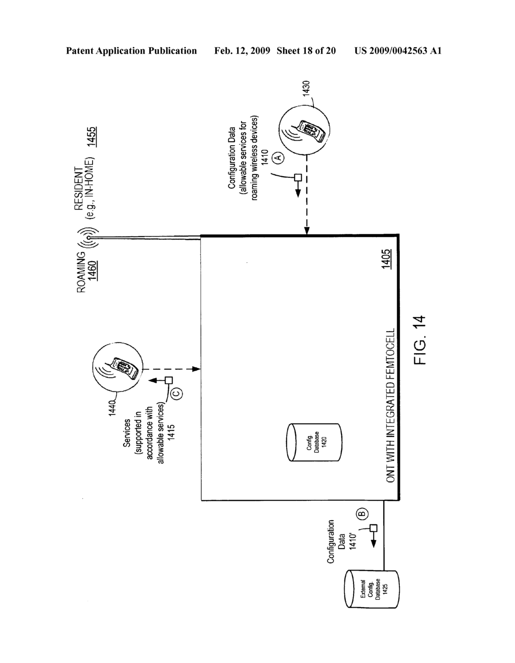 Method and apparatus to support services for a non-resident device - diagram, schematic, and image 19