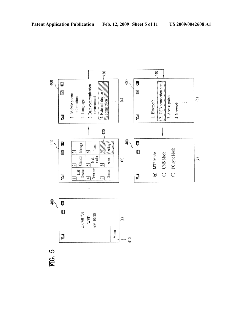 MOBILE TERMINAL AND METHOD OF CONNECTING EXTERNAL DEVICE TO MOBILE TERMINAL - diagram, schematic, and image 06