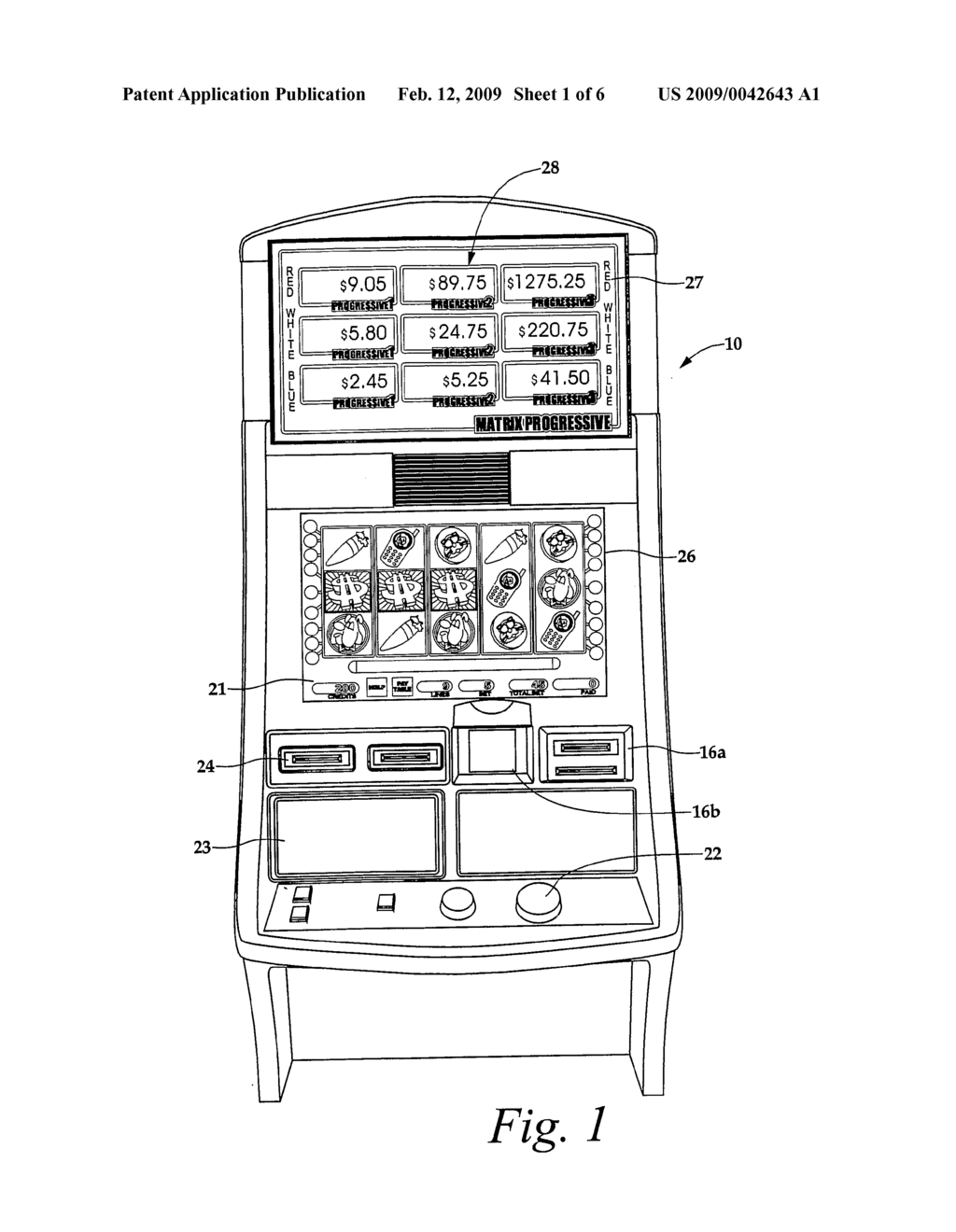 Wagering Game System With Progressive-Award Denomination Selection Feature - diagram, schematic, and image 02