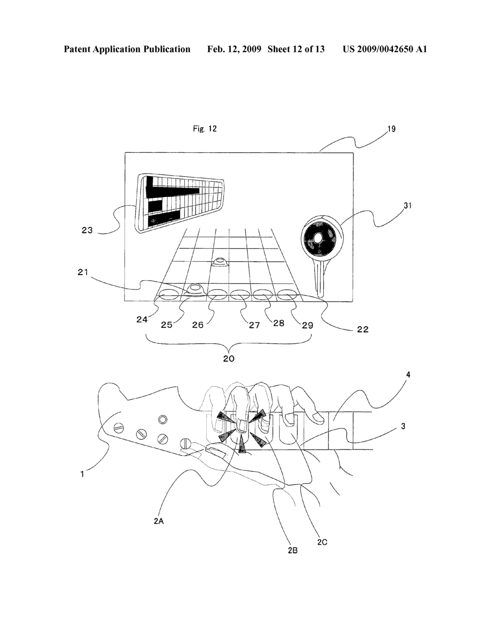 Game input device, game method and game system using the same - diagram, schematic, and image 13