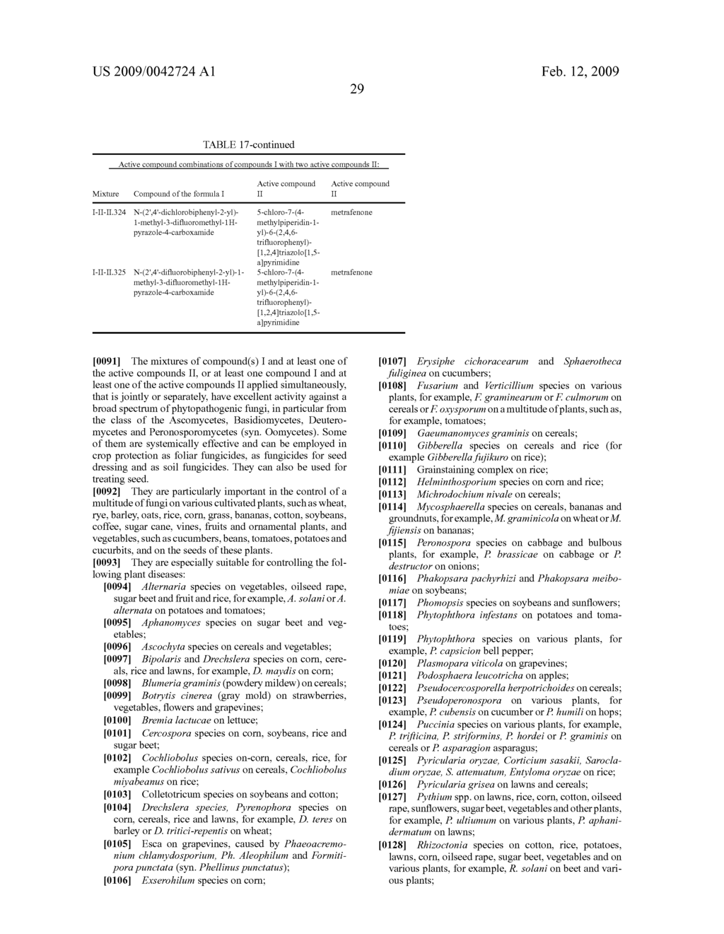 Fungicidal mixtures based on 2,4-disubstituted n-biphenylpyrazolecarboxamides - diagram, schematic, and image 30