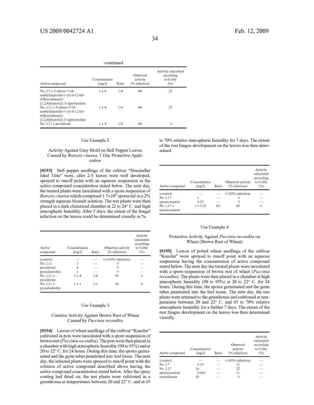 Fungicidal mixtures based on 2,4-disubstituted n-biphenylpyrazolecarboxamides - diagram, schematic, and image 35