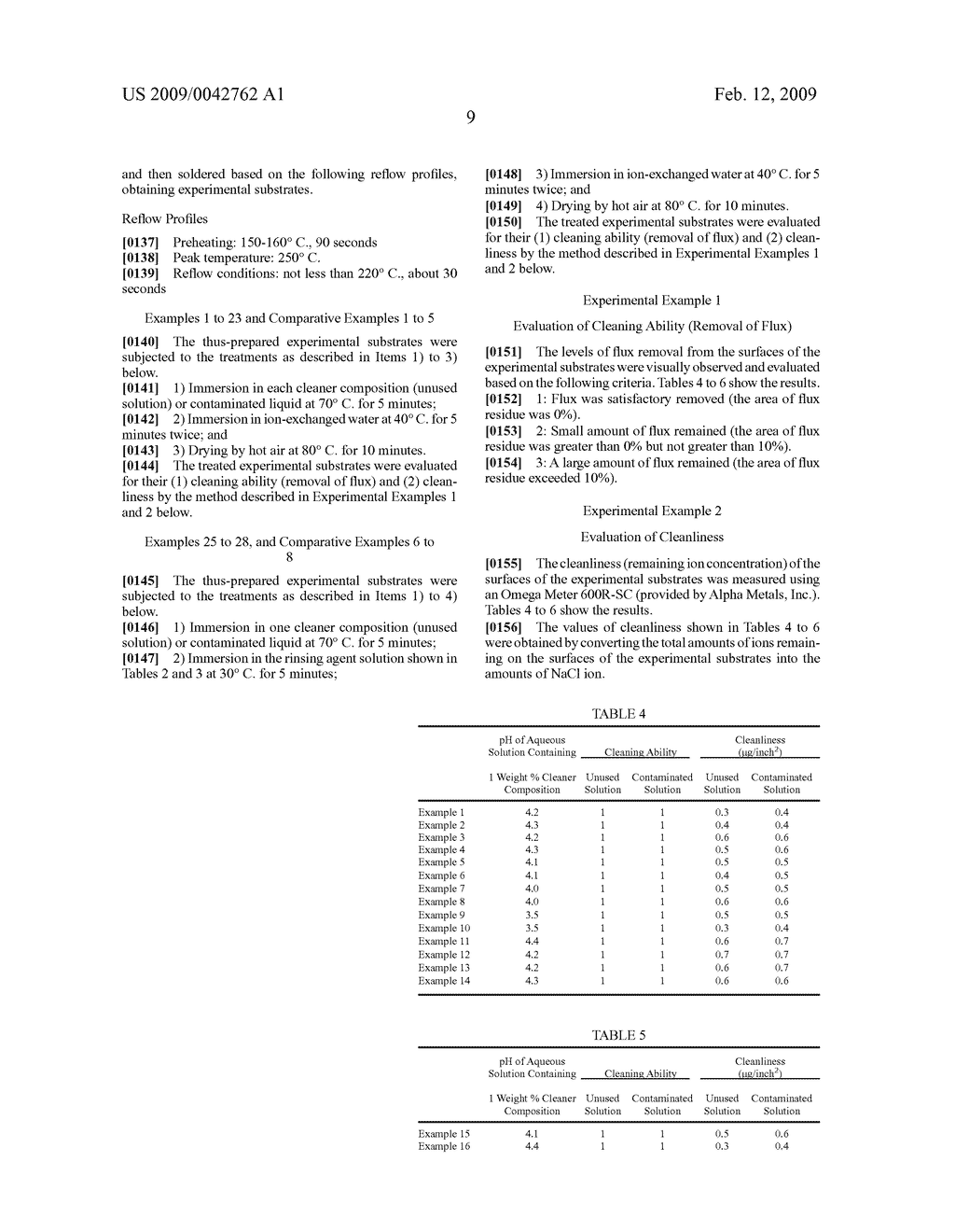 CLEANER COMPOSITION FOR REMOVAL OF LEAD-FREE SOLDERING FLUX, RINSING AGENT FOR REMOVAL OF LEAD-FREE SOLDERING FLUX, AND METHOD FOR REMOVAL OF LEAD-FREE SOLDERING FLUX - diagram, schematic, and image 10