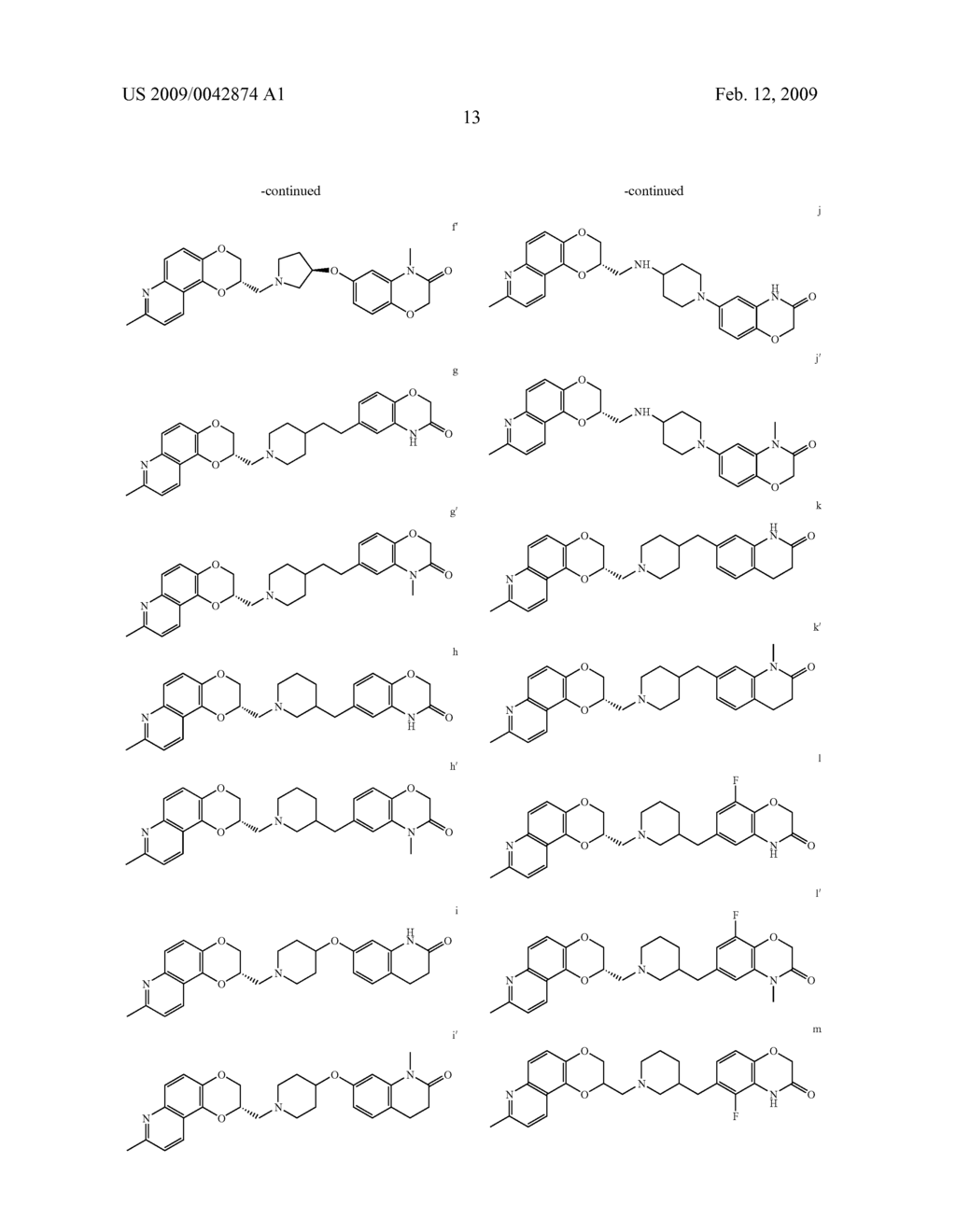 ANTIDEPRESSANT HETEROARYL DERIVATIVES OF HETEROCYCLE-FUSED BENZODIOXANS - diagram, schematic, and image 14