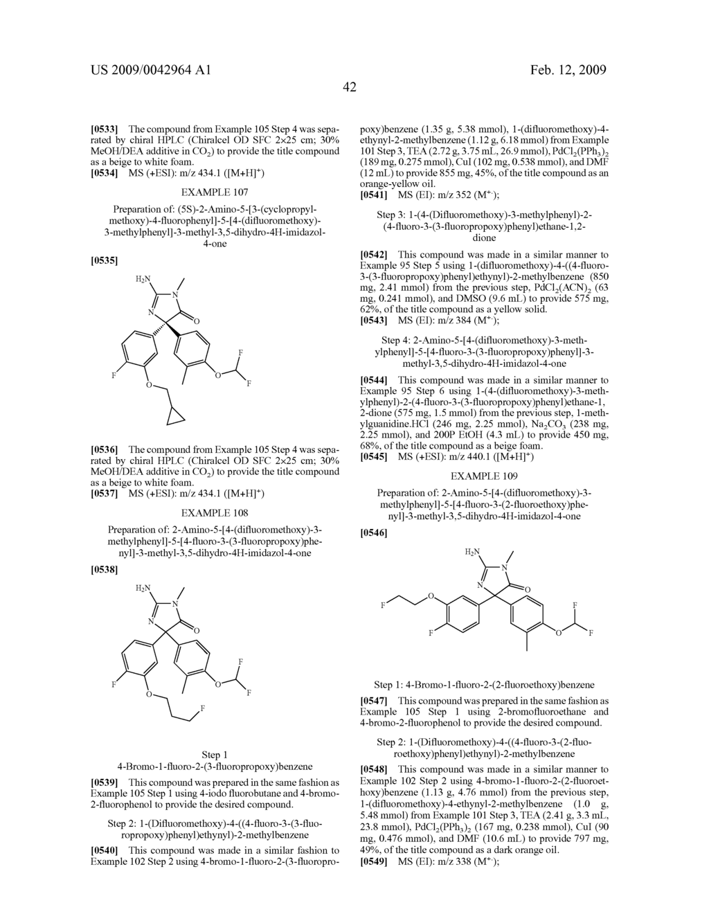 AMINO-5-[SUBSTITUTED-4-(DIFLUOROMETHOXY)PHENYL]-5-PHENYLIMIDAZOLONE COMPOUNDS AS BETA-SECRETASE INHIBITORS - diagram, schematic, and image 43