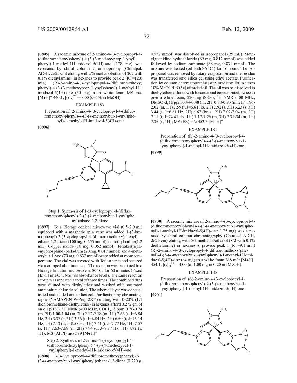 AMINO-5-[SUBSTITUTED-4-(DIFLUOROMETHOXY)PHENYL]-5-PHENYLIMIDAZOLONE COMPOUNDS AS BETA-SECRETASE INHIBITORS - diagram, schematic, and image 73