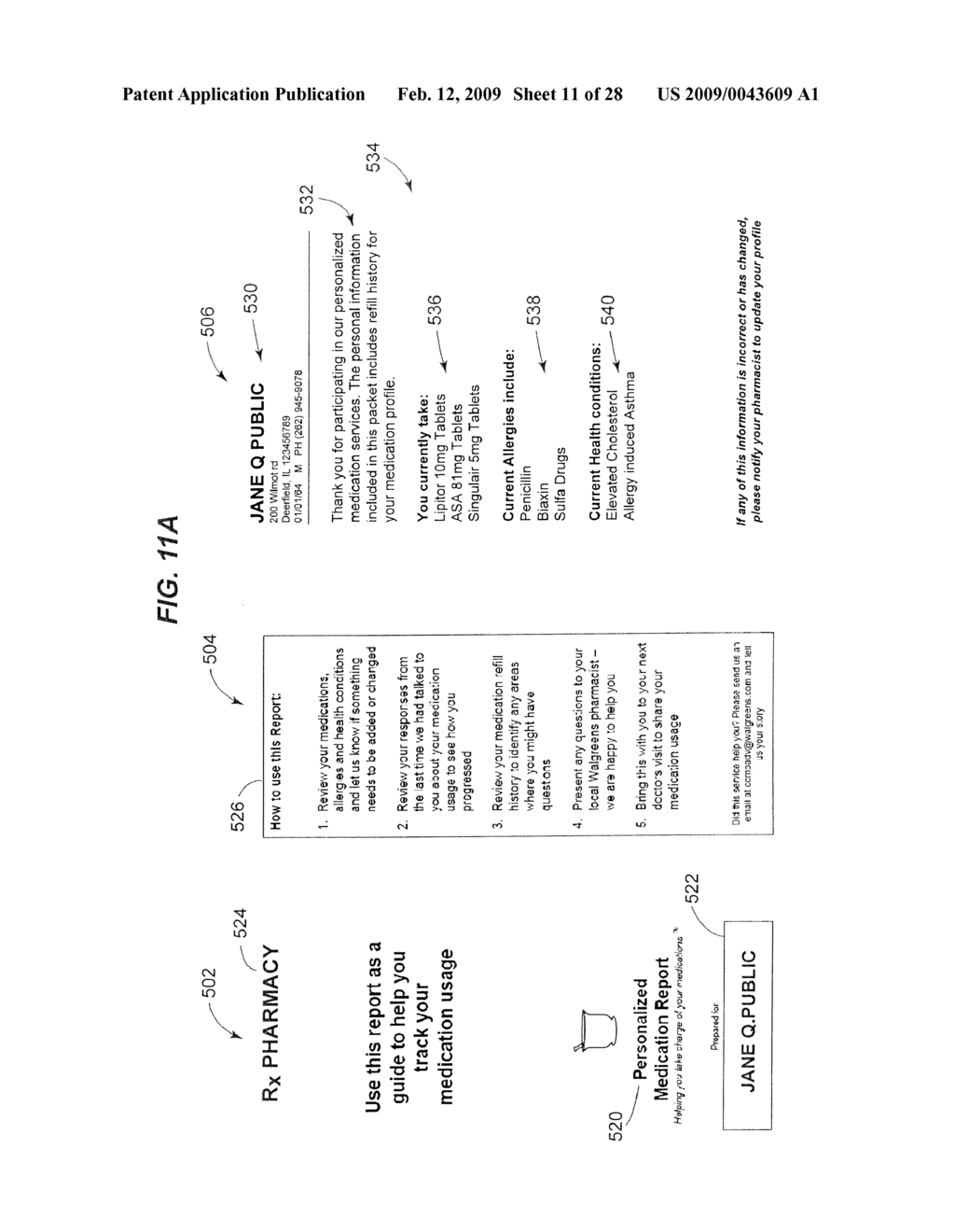 SYSTEM AND METHOD FOR PROVIDING TARGETED PATIENT COMMUNICATIONS - diagram, schematic, and image 12