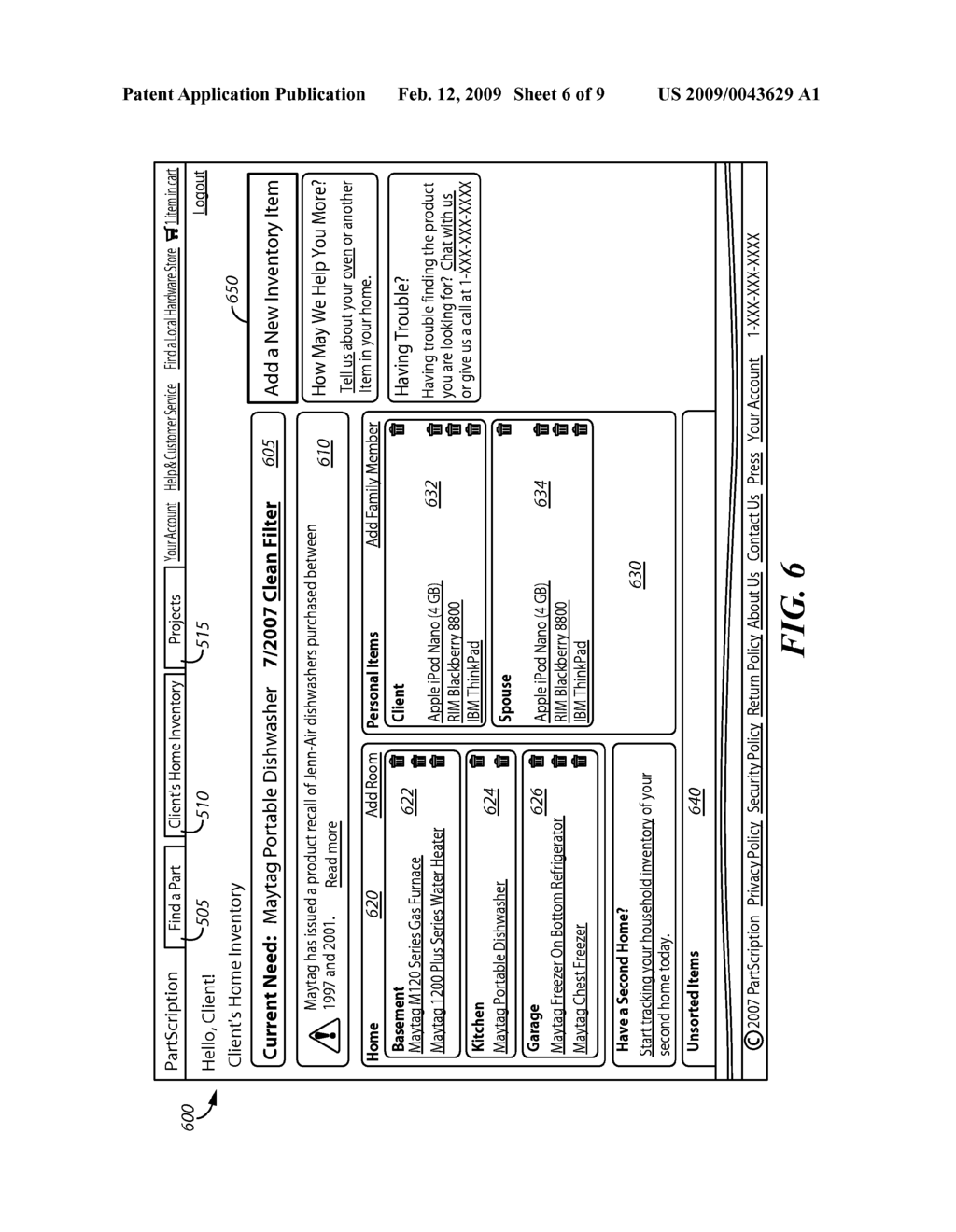 SYSTEM AND METHOD FOR PROVISION OF MAINTENANCE INFORMATION AND PRODUCTS - diagram, schematic, and image 07