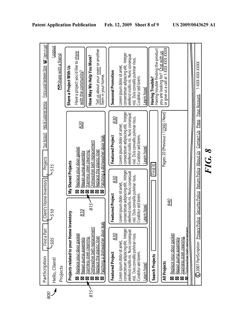 SYSTEM AND METHOD FOR PROVISION OF MAINTENANCE INFORMATION AND PRODUCTS - diagram, schematic, and image 09