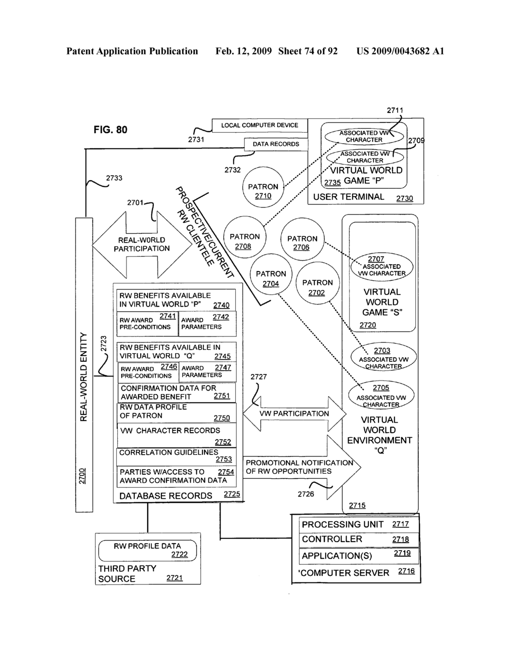 Real-world profile data for making virtual world contacts - diagram, schematic, and image 75