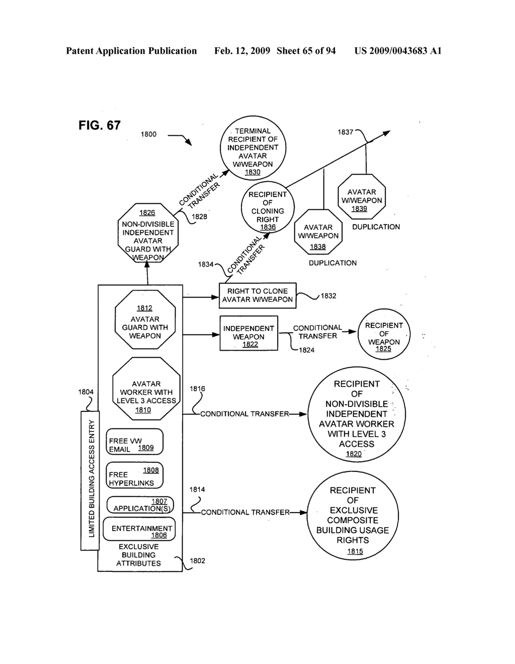 Virtual world reversion rights - diagram, schematic, and image 66