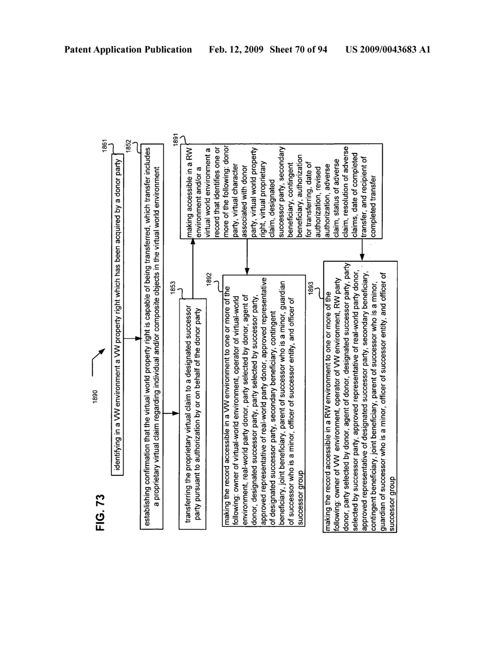 Virtual world reversion rights - diagram, schematic, and image 71