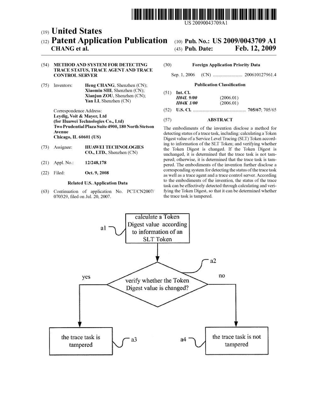 METHOD AND SYSTEM FOR DETECTING TRACE STATUS, TRACE AGENT AND TRACE CONTROL SERVER - diagram, schematic, and image 01