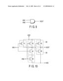 THIN-FILM TRANSISTOR CIRCUIT, DESIGN METHOD FOR THIN-FILM TRANSISTOR, DESIGN PROGRAM FOR THIN-FILM TRANSISTOR CIRCUIT, DESIGN PROGRAM RECORDING MEDIUM, DESIGN LIBRARY DATABASE, AND DISPLAY DEVICE diagram and image