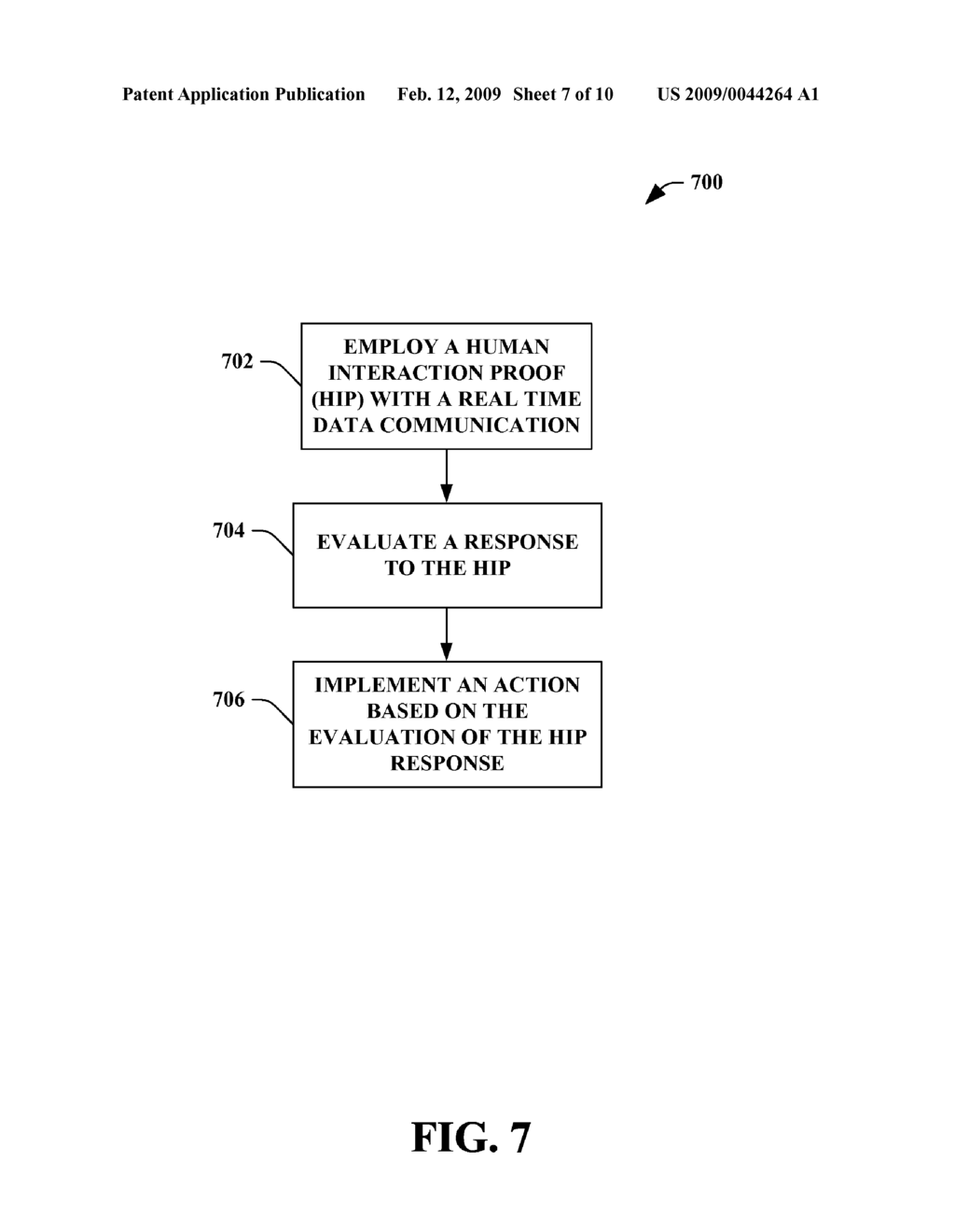 SPAM REDUCTION IN REAL TIME COMMUNICATIONS BY HUMAN INTERACTION PROOF - diagram, schematic, and image 08