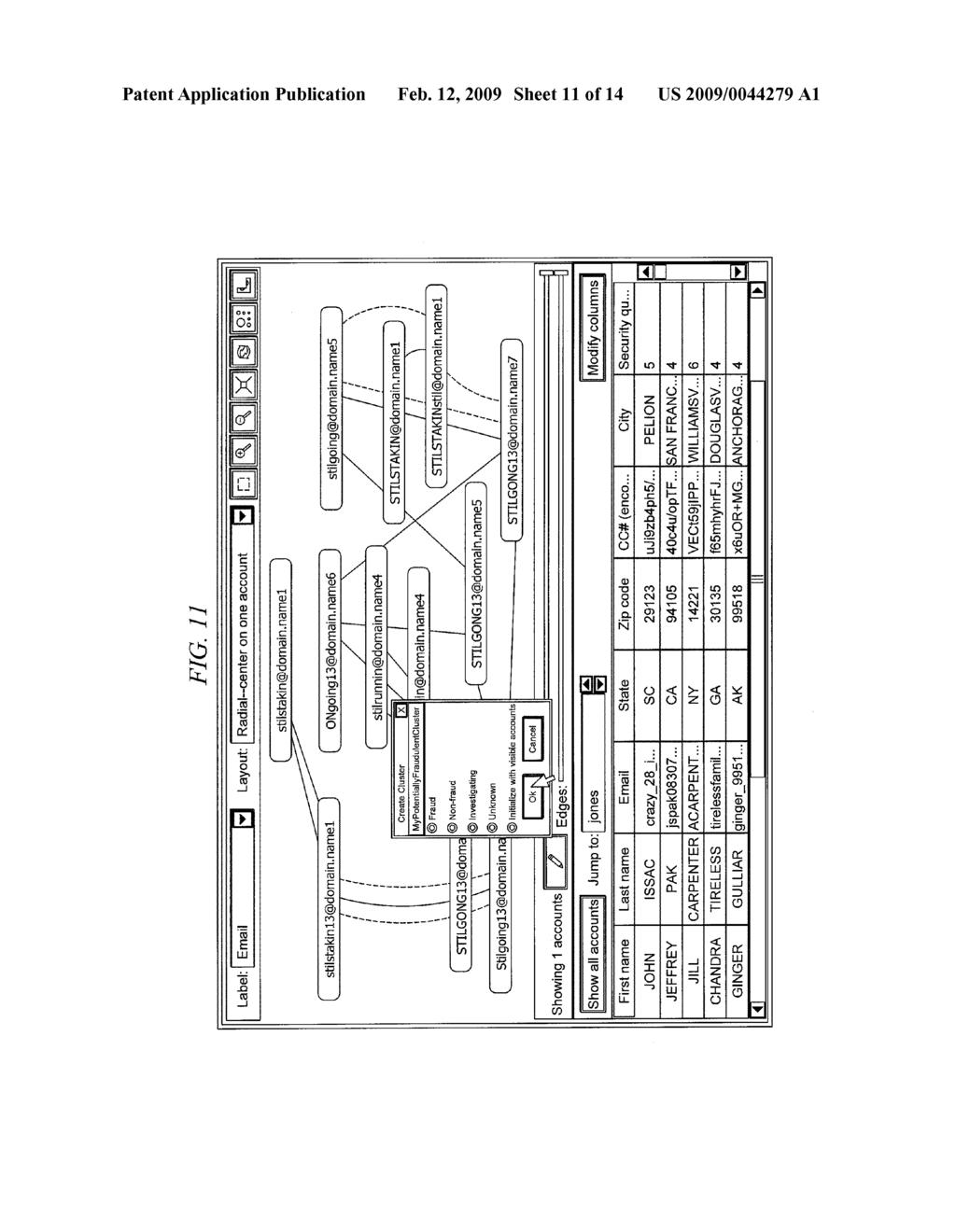 Systems and methods for fraud detection via interactive link analysis - diagram, schematic, and image 12