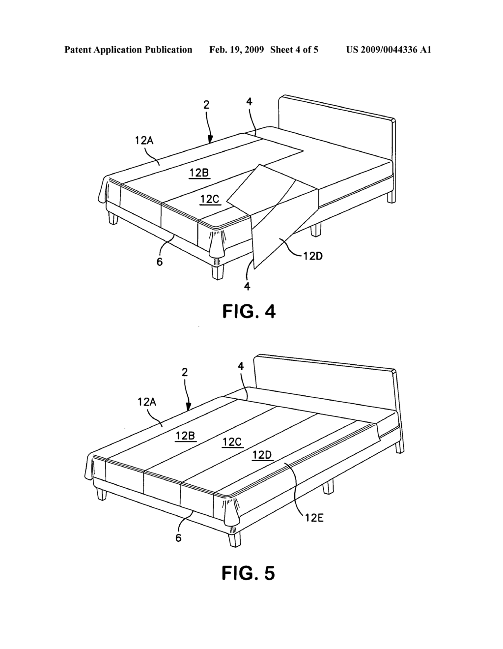 Panelized bed clothing susceptible of home laundering - diagram, schematic, and image 05