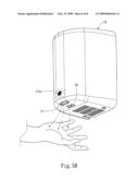 Light directing hand dryer diagram and image