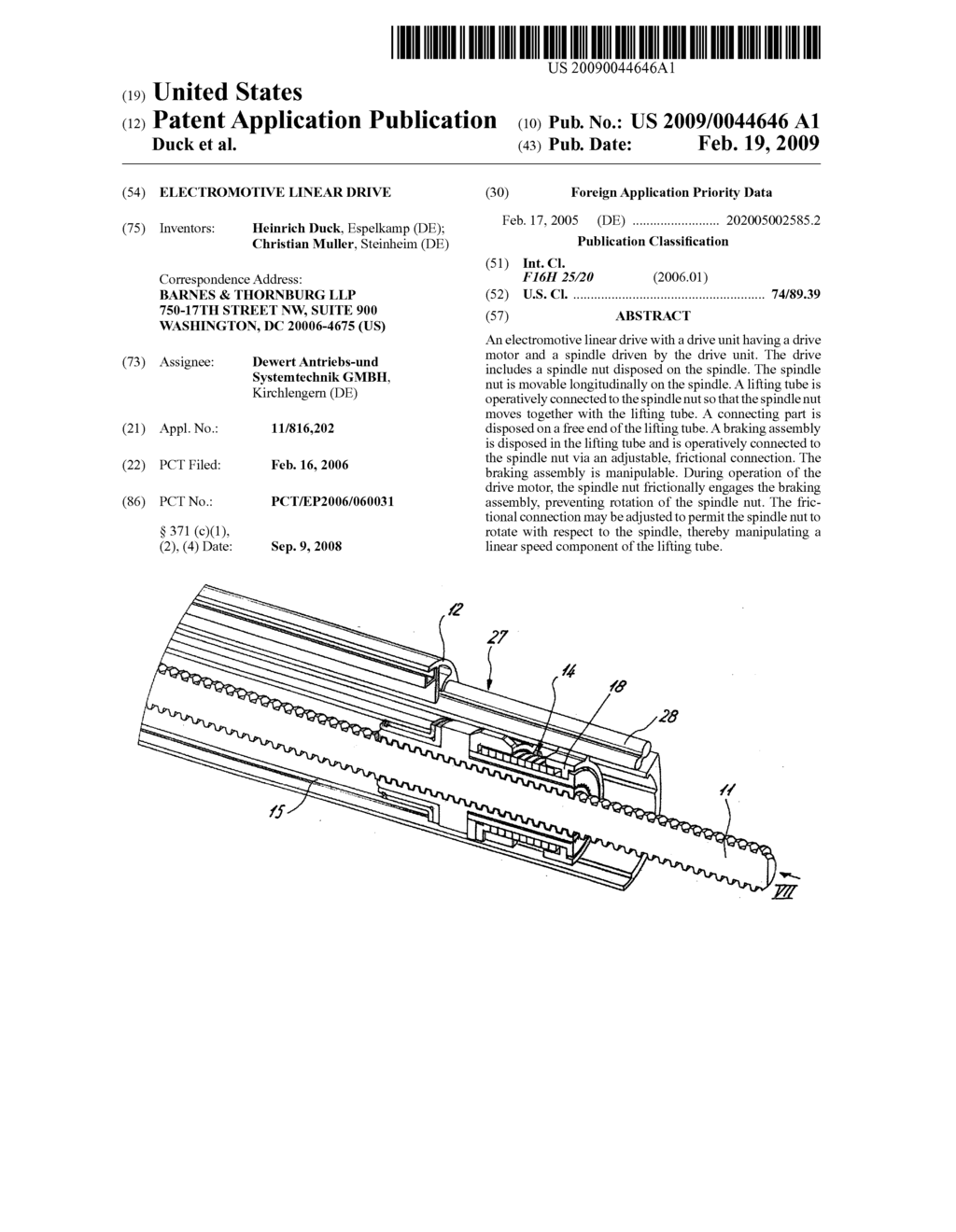 Electromotive Linear Drive - diagram, schematic, and image 01