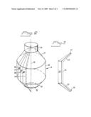 DESTRUCTION CHAMBER WITH REPLACEABLE INNER FRAGMENTATION PROTECTION IN THE FORM OF A LARGE NUMBER OF INDIVIDUALLY EASILY HANDLED SEGMENTS, COMBINED WITH ONE ANOTHER TO FORM ONE UNIT diagram and image