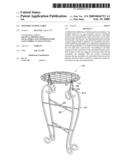 Foldable floral table diagram and image