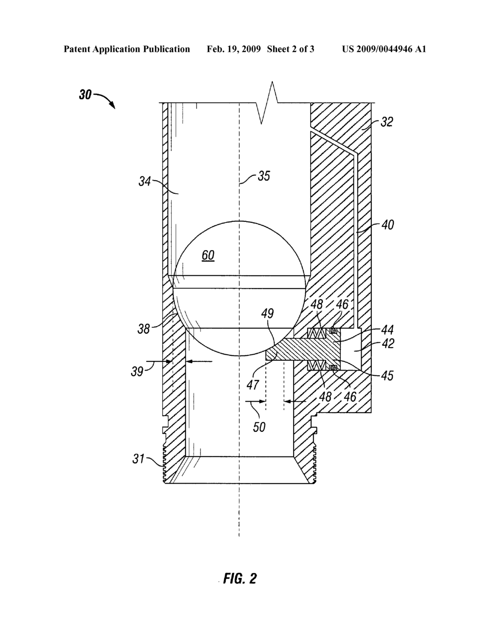 Ball seat having fluid activated ball support - diagram, schematic, and image 03