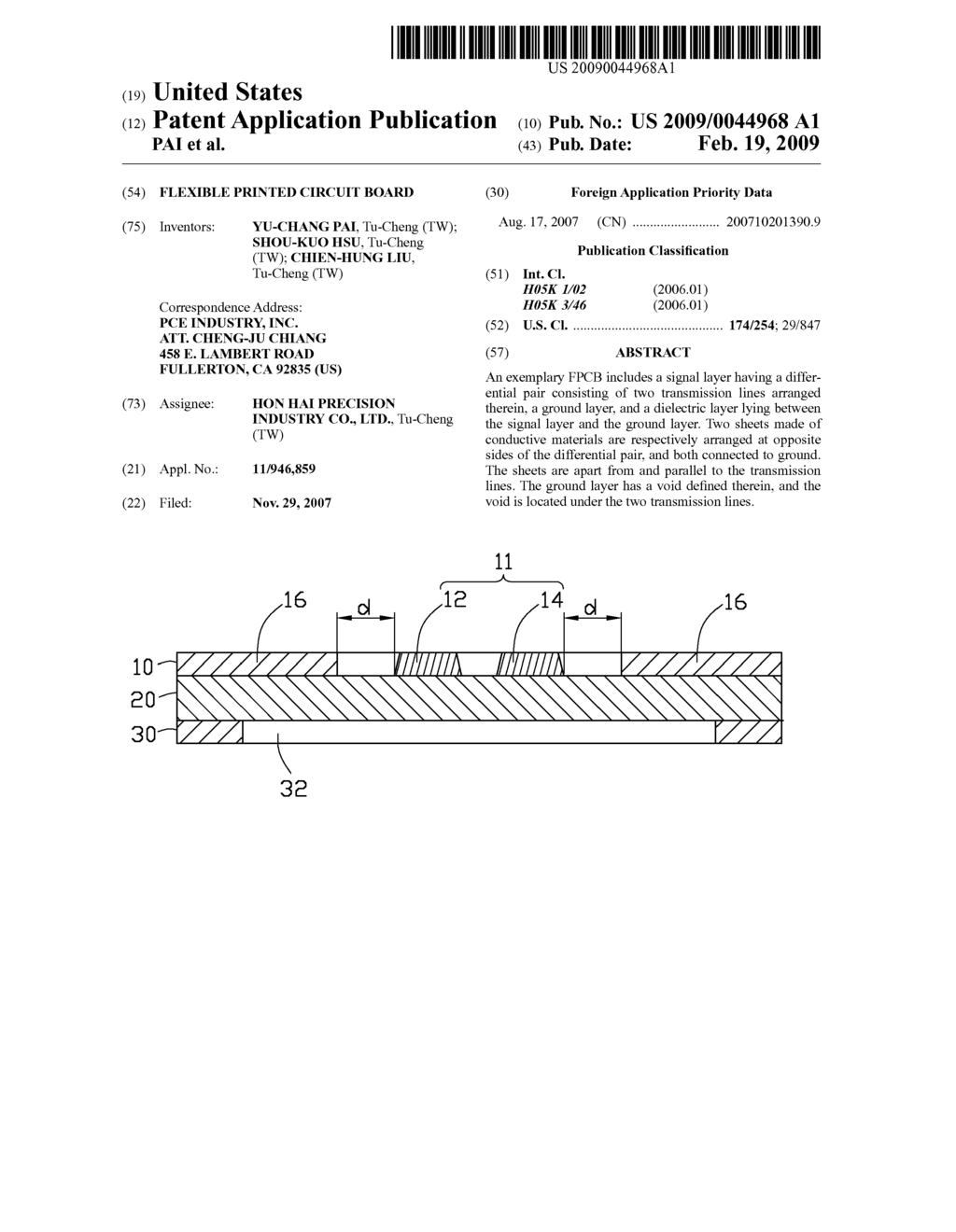 FLEXIBLE PRINTED CIRCUIT BOARD - diagram, schematic, and image 01