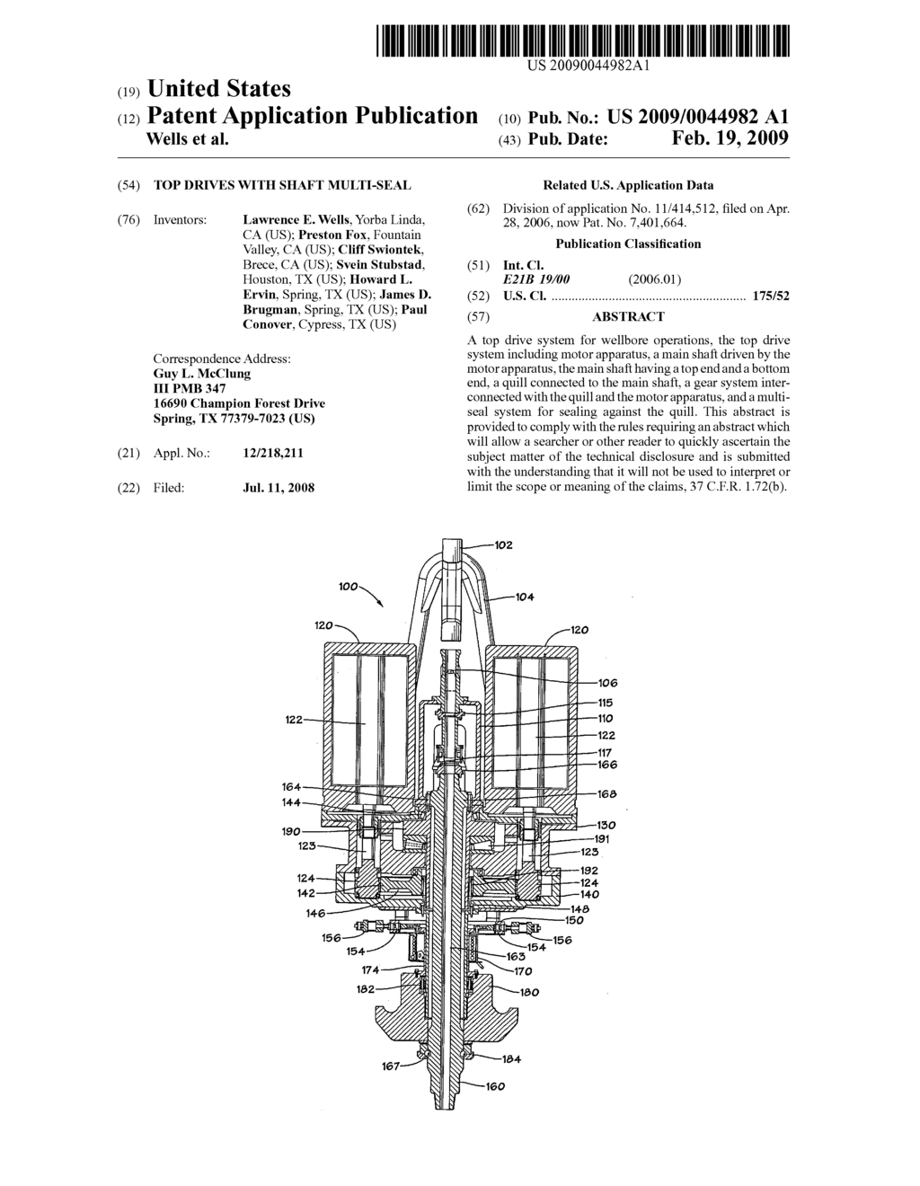 Top drives with shaft multi-seal - diagram, schematic, and image 01