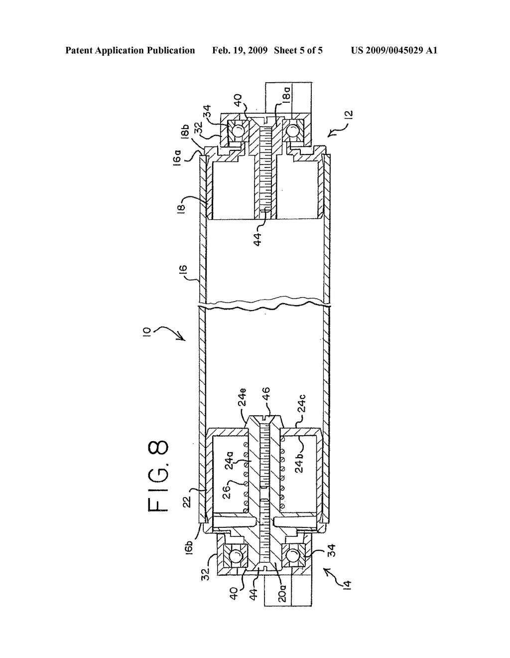 CONVEYOR ROLLER AND CARTRIDGE BEARING ASSEMBLY FOR SAME - diagram, schematic, and image 06