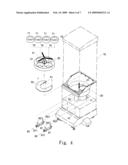 VENTING MACHINE WITH ADJUSTABLE MERCHANDISE RECEIVING HOLES diagram and image