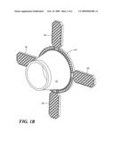 Grid fin control system for a fluid-borne object diagram and image