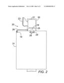 Radiation shield securing and covering system diagram and image